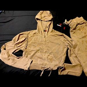 Tokyo Denim Marilyn Olive Green jogger track suit